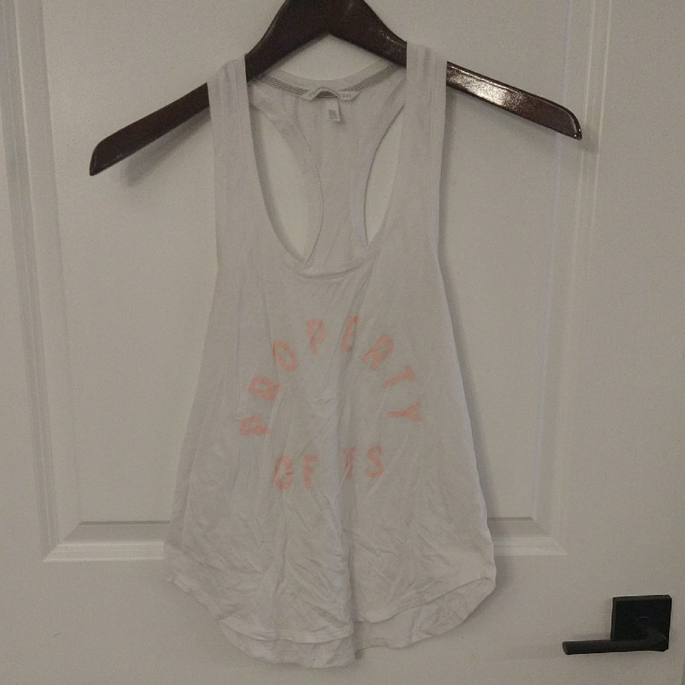 VS White and Pink Tank Top